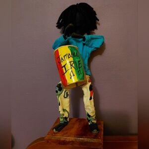 Colorful Jamaican Drummer Figurine